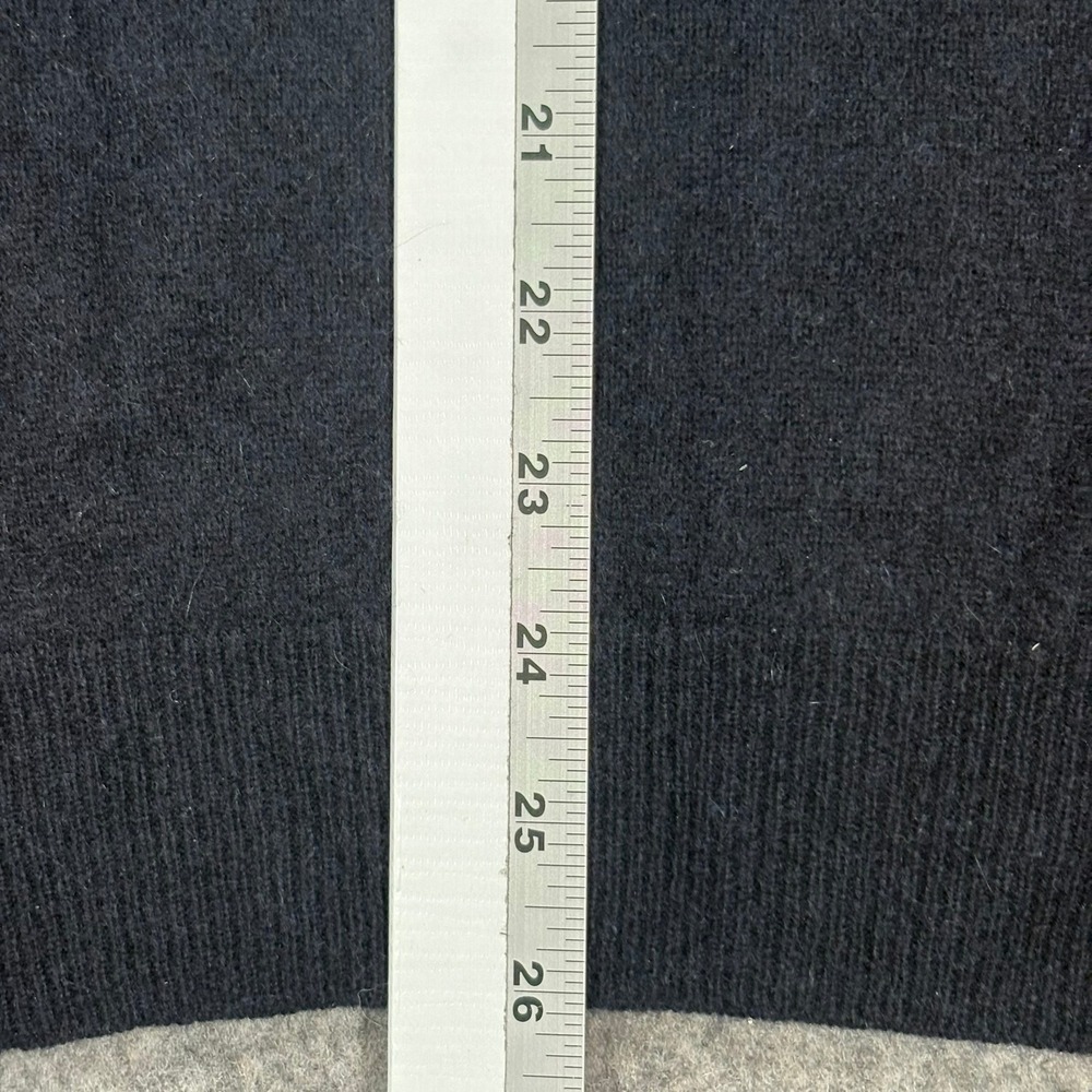 Jos A Bank V-Neck Cashmere Sweater Mens L Navy Blue Pullover Knit Winter - Picture 7 of 7
